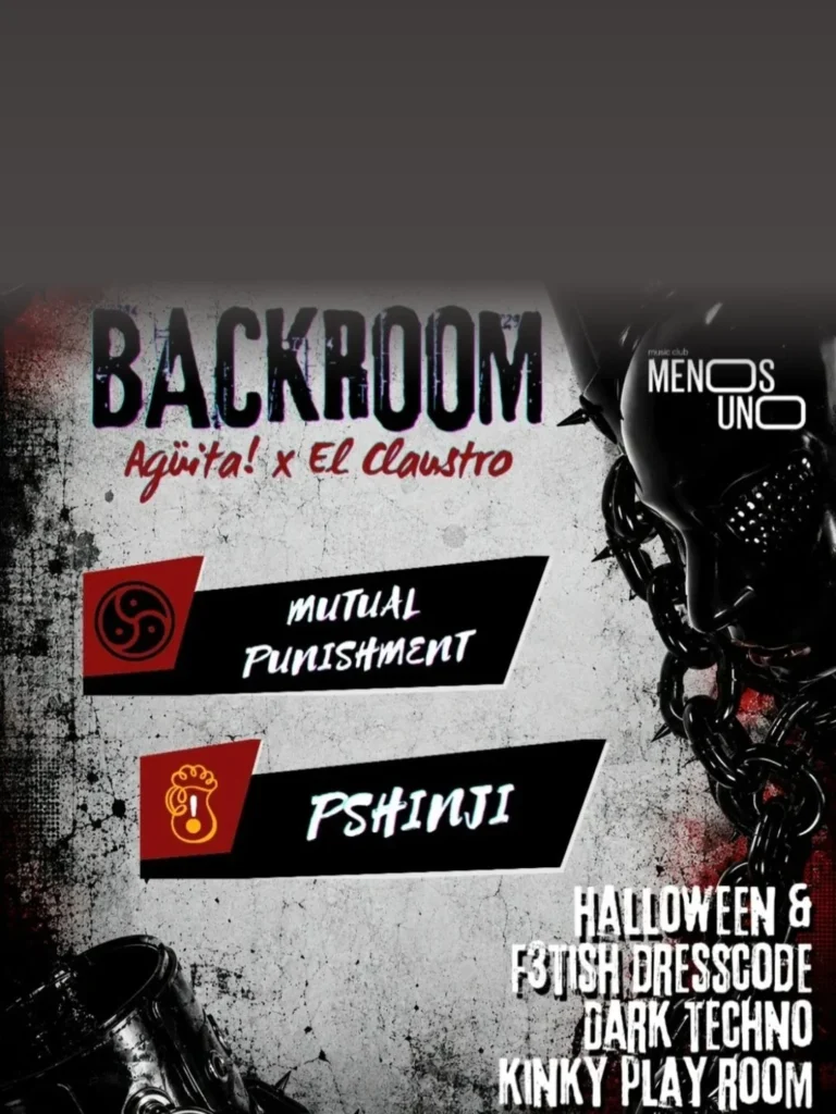 Cartel de BACKROOM AGÜITA X EL CLAUSTRO