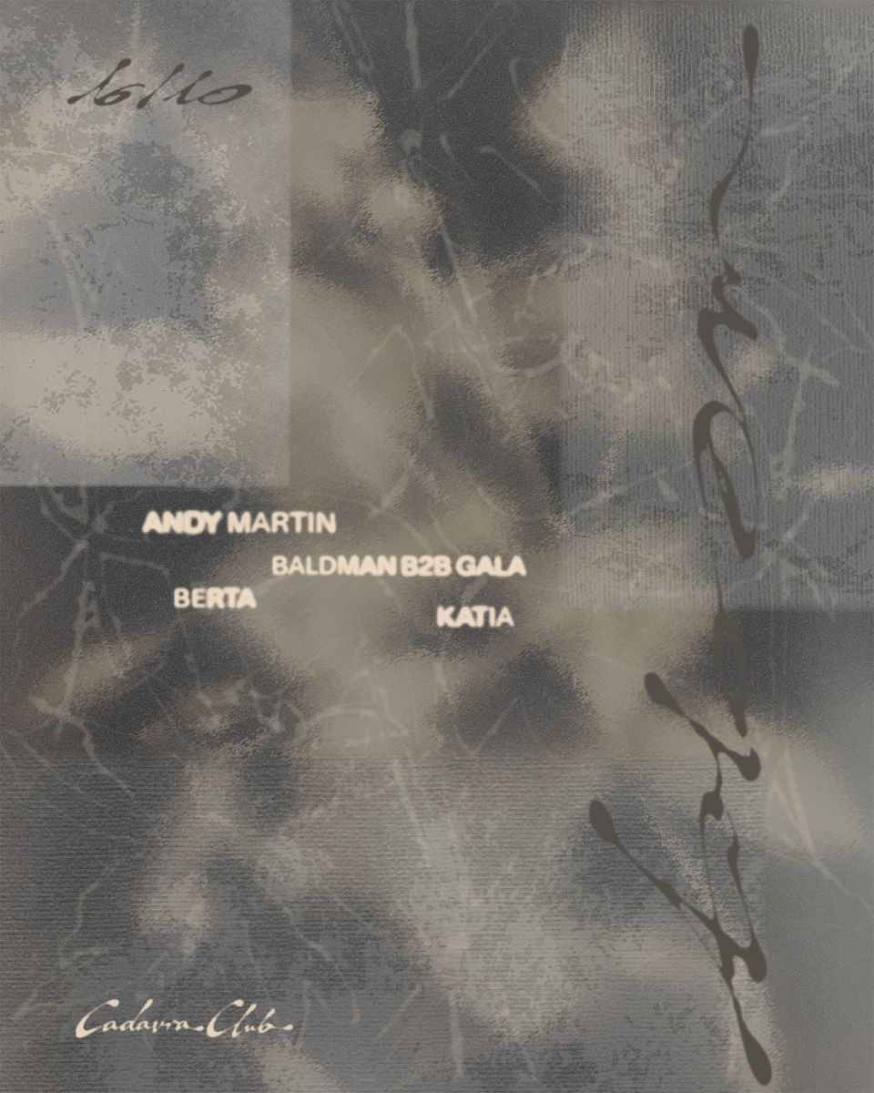 Cartel de BLOOM PRES. ANDY MARTIN: 16 de octubre de 2026 en Cadavra, Madrid