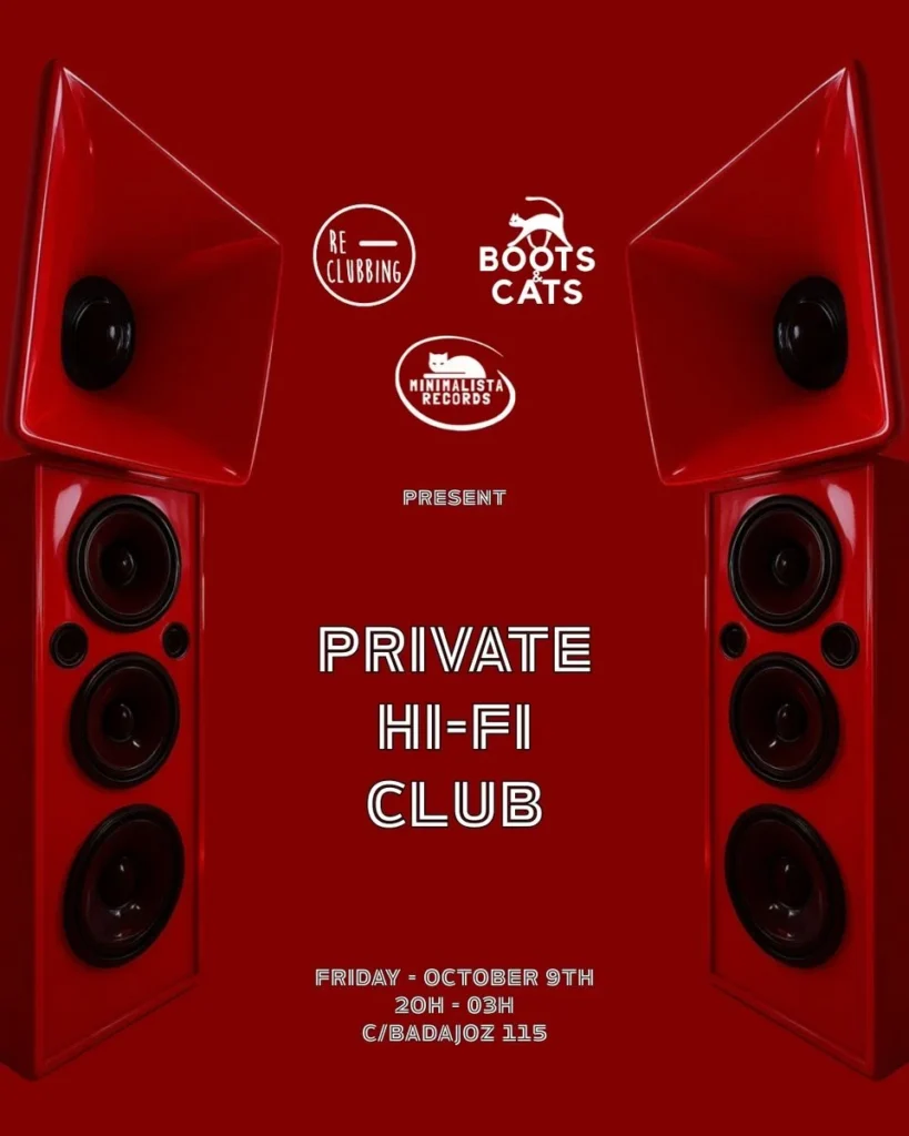 Cartel de CATS X RE-CLUBBING-PRIVATE HI-FI CLUB