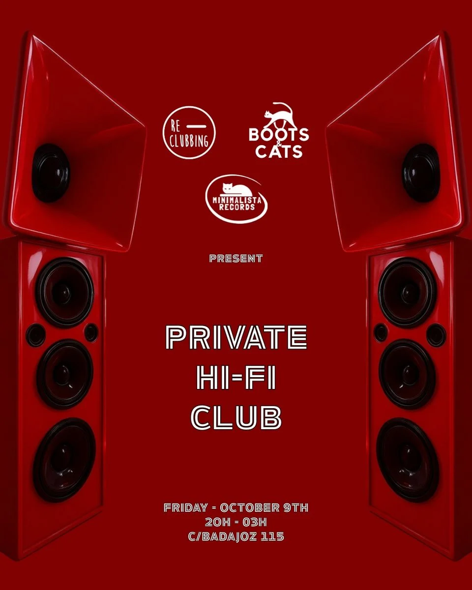 Cartel de CATS X RE-CLUBBING-PRIVATE HI-FI CLUB: 9 de octubre de 2026 en Private Hi-Fi Club, Barcelona