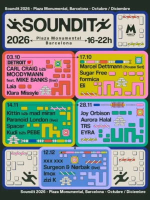 Cartel de SOUNDIT PLAZA: 12 de diciembre de 2026 en Plaza Monumental de Barcelona, Barcelona