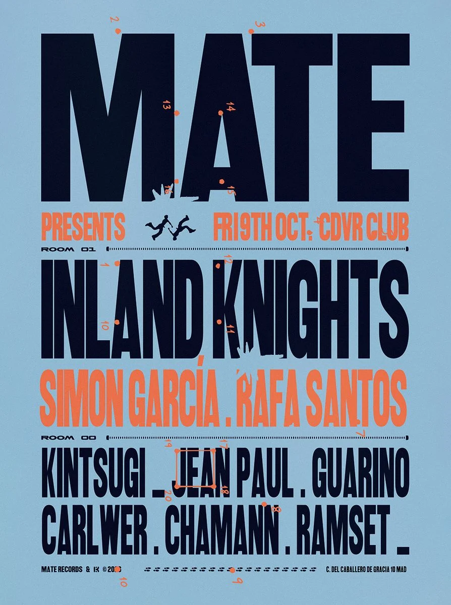 Cartel de CDVR WITH INLAND KNIGHTS: 9 de octubre de 2026 en Cadavra, Madrid