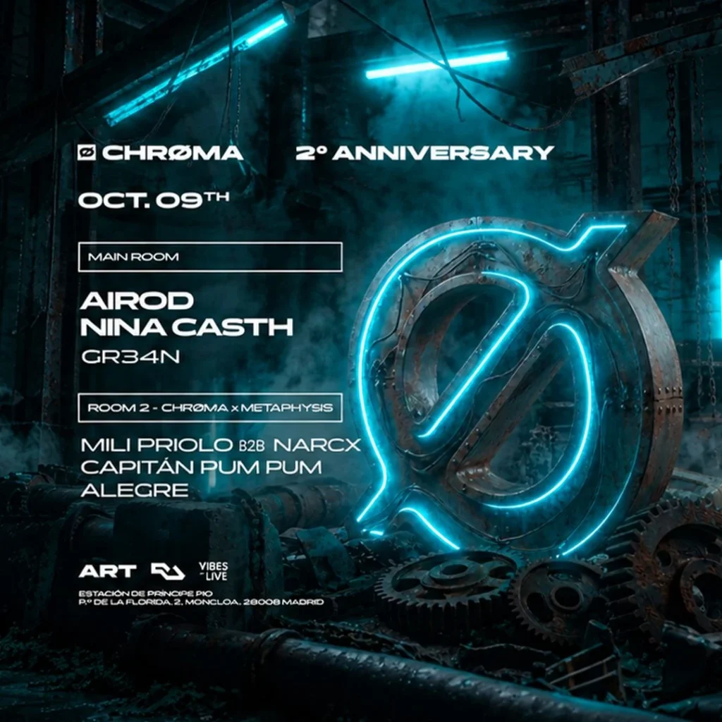 Cartel de CHRØMA 2ND ANNIVERSARY: AIROD