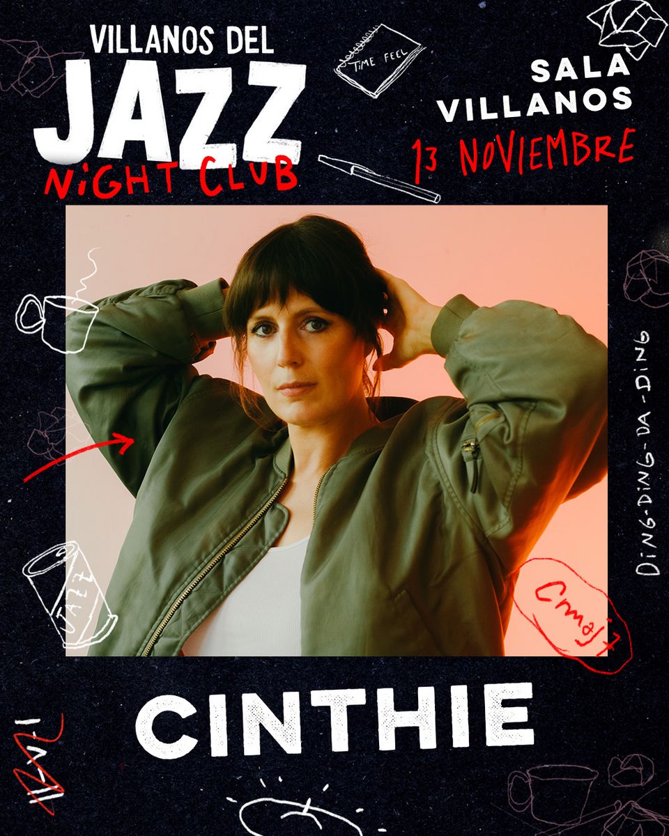 Cartel de CINTHIE + NACHO MARCO: 13 de noviembre de 2026 en Sala Villanos, Madrid con Cinthie