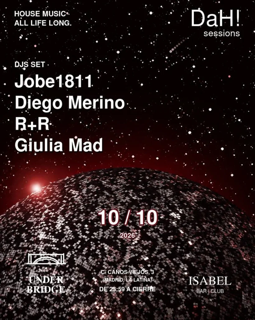 Cartel de DAH! SESSIONS X UNDER BRIDGE
