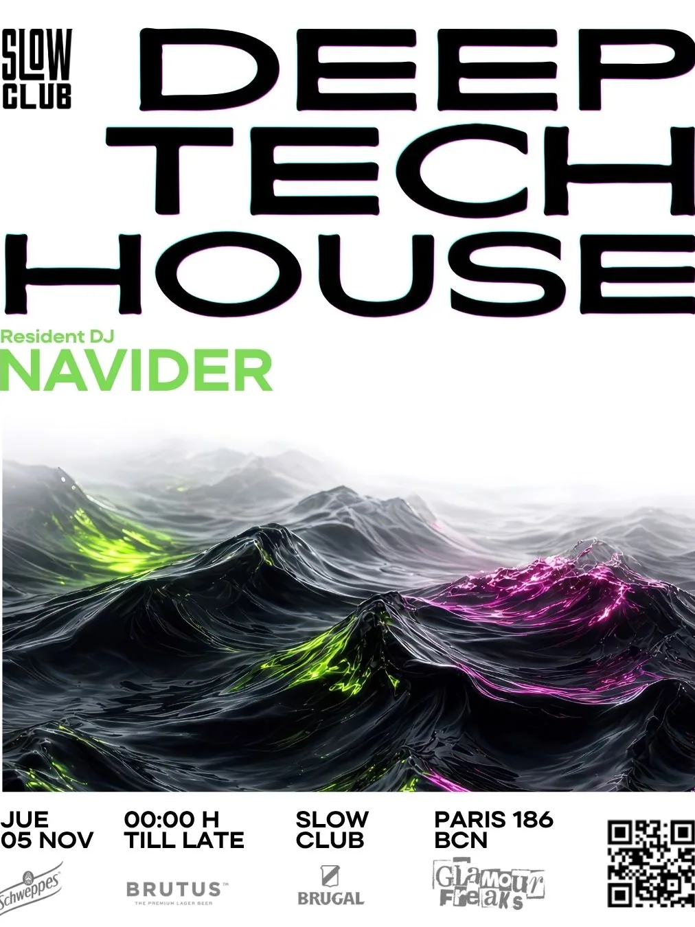 Cartel de DEEP, TECH, HOUSE BY NAVIDER: 5 de noviembre de 2026 en Barcelona con Navider