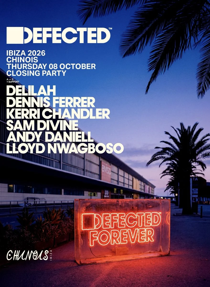 Cartel de DEFECTED CLOSING: 8 de octubre de 2026 en Chinois Ibiza, Ibiza