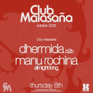 Cartel de DHERMIDA B2B MANU ROCHINA ALL NIGHT LONG
