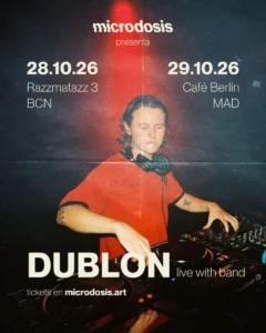 Cartel de DUBLON (LIVE WITH BAND) EN MICRODOSIS – CAFÉ BERLÍN, MADRID