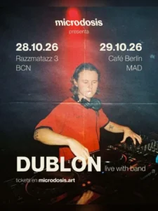 Cartel de DUBLON (LIVE WITH BAND) EN MICRODOSIS – CAFÉ BERLÍN, MADRID