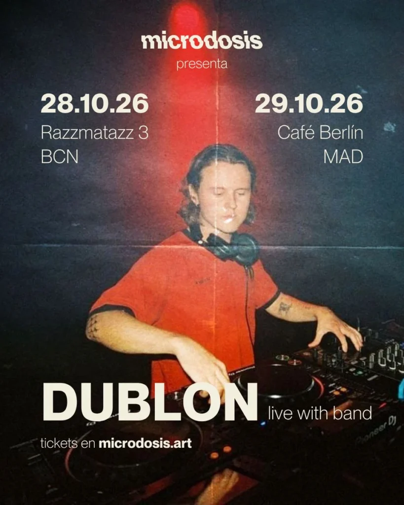 Cartel de DUBLON (LIVE WITH BAND) EN MICRODOSIS – CAFÉ BERLÍN, MADRID