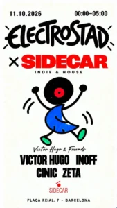 Cartel de ELECTROSTAD: PARTY WITH INOFF, CINIC, VICTOR HUGO, ZETA