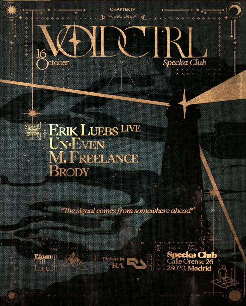 Cartel de ERIK LUEBS: LIVE – VOID CONTROL