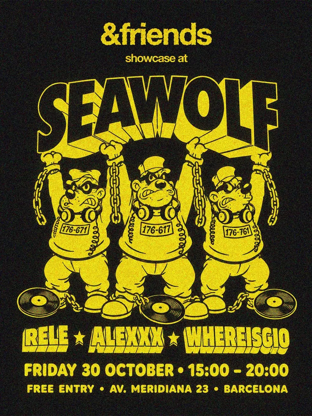 Cartel de (FREE) &FRIENDS SHOWCASE AT SEAWOLF: 30 de octubre de 2026 en Barcelona