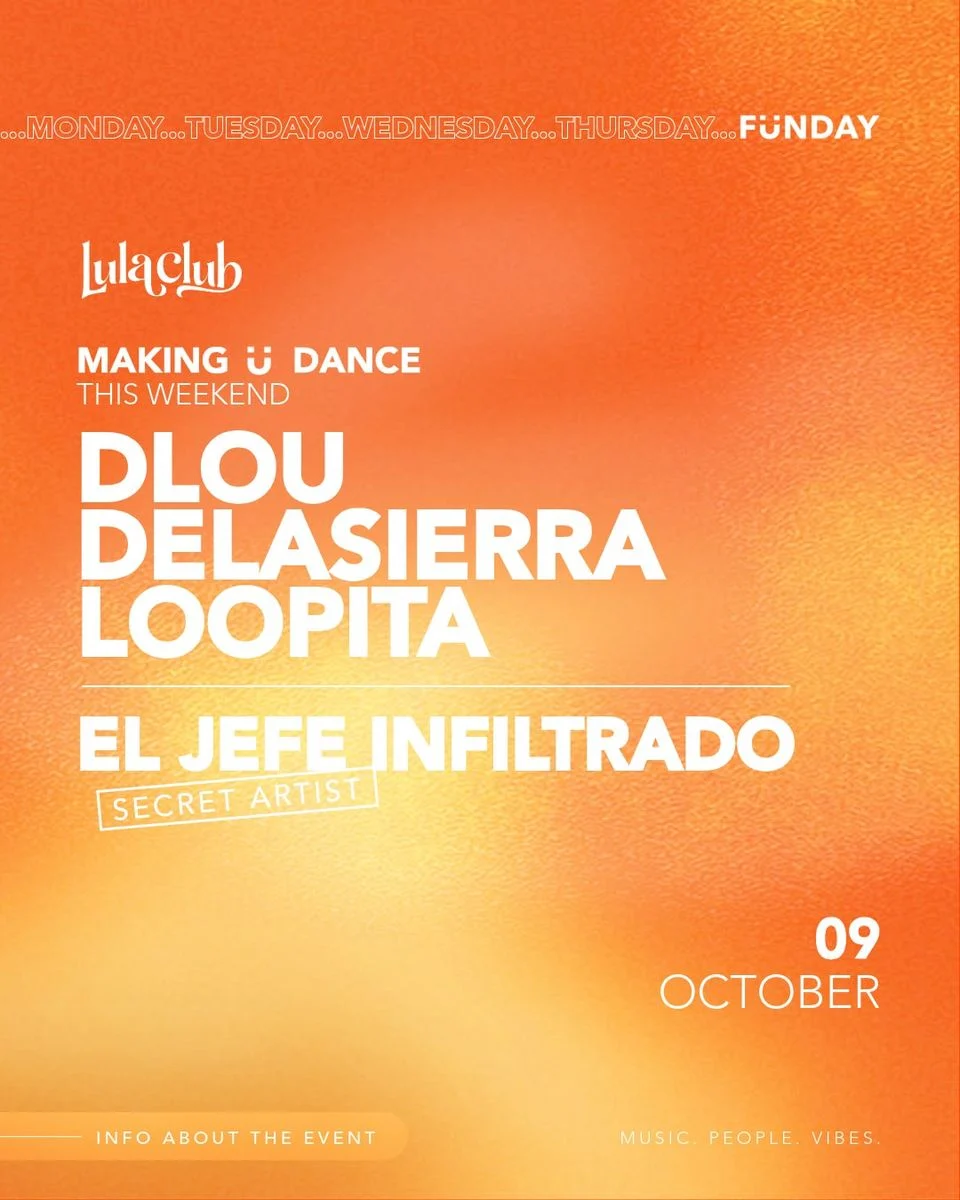 Cartel de FÜNDAY OPENING: DAYTIME CLUBBING AT LULA: 9 de octubre de 2026 en Lula Club, Madrid