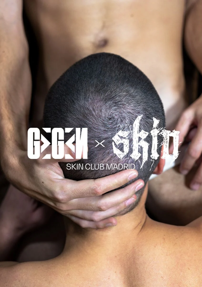 Cartel de GEGEN X SKIN: 21 de noviembre de 2026 en Skin Club, Madrid con Buday y Cristian Marras