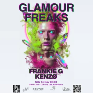 Cartel de GLAMOUR FREAKS: FRANKIE G + KENZØ: 14 de noviembre de 2026 en Barcelona