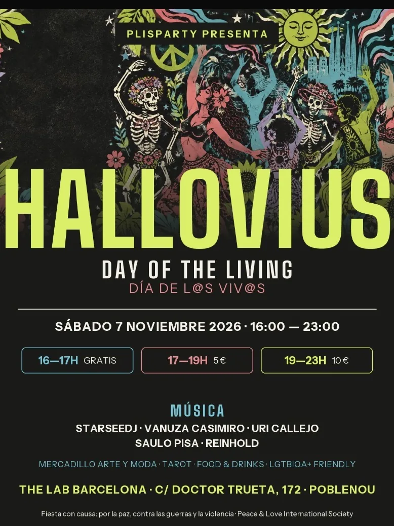 Cartel de HALLOVIUS: DAY OF THE LIVING: 7 de noviembre de 2026 en 7 de noviembre con Saulo Pisa