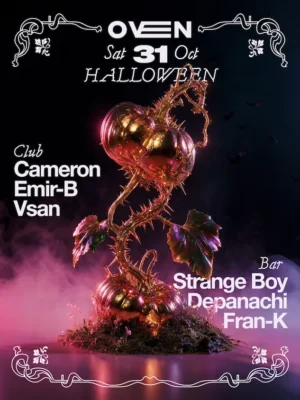 Cartel de HALLOWEEN CAMERON + V SAN + AMIR-B: 31 de octubre de 2026 en 31 de octubre