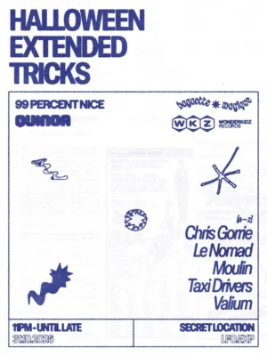 Cartel de HALLOWEEN EXTENDED TRICKS BY QUINOA, 99PN, WONDERKIDS & BAGUETTE MAGIQUE: 31 de octubre de 2026 en LFO, Madrid