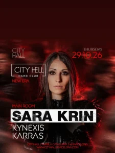 Cartel de HARD-HALLOWEEN: SARA KRIN BY CITY HELL