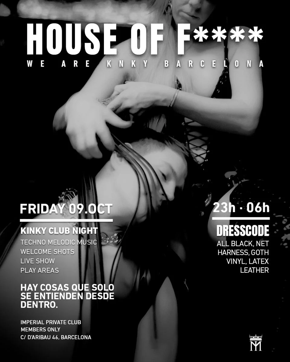 Cartel de HOUSE OF FE7!SH – WE ARE KNKY BARCELONA: 9 de octubre de 2026 en Imperial Private Club, Barcelona
