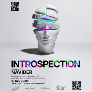 Cartel de INTROSPECTION: NAVIDER: 27 de noviembre de 2026 en Barcelona con Navider