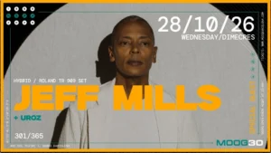 Cartel de JEFF MILLS + UROZ