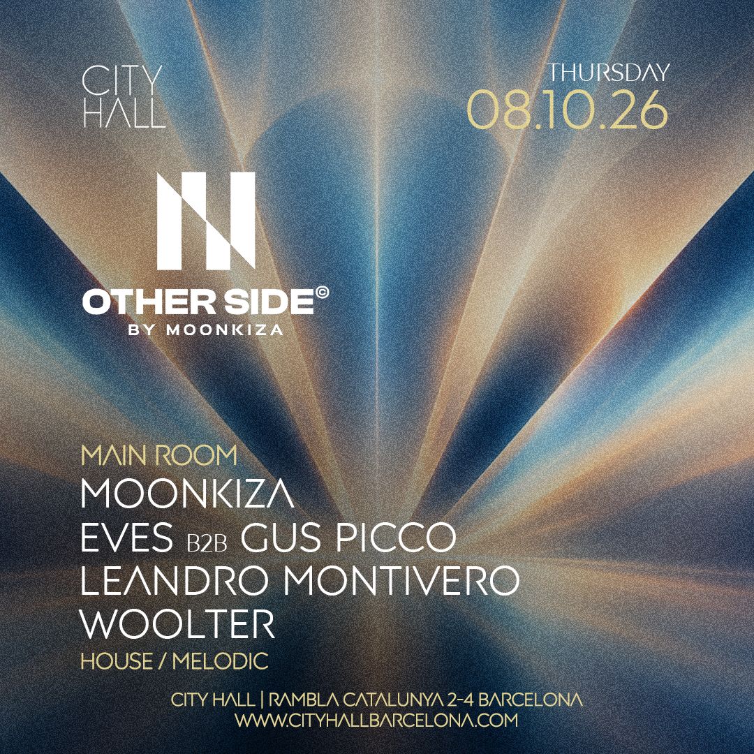 Cartel de OTHERSIDE PRES. MOONKIZA: 8 de octubre de 2026 en City Hall, Barcelona con MOONKIZA y EVES