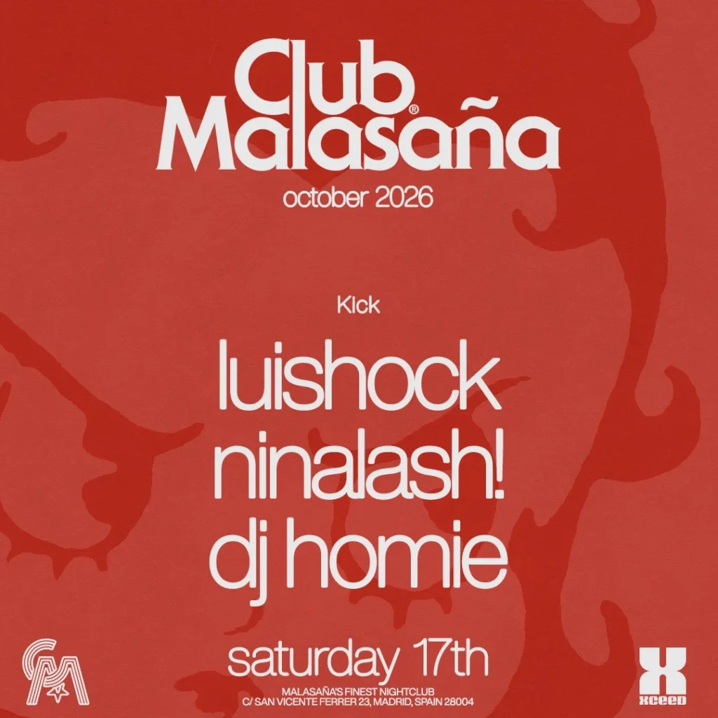 Cartel de KICK CON LUISHOCK, NINALASH! Y DJ HOMIE
