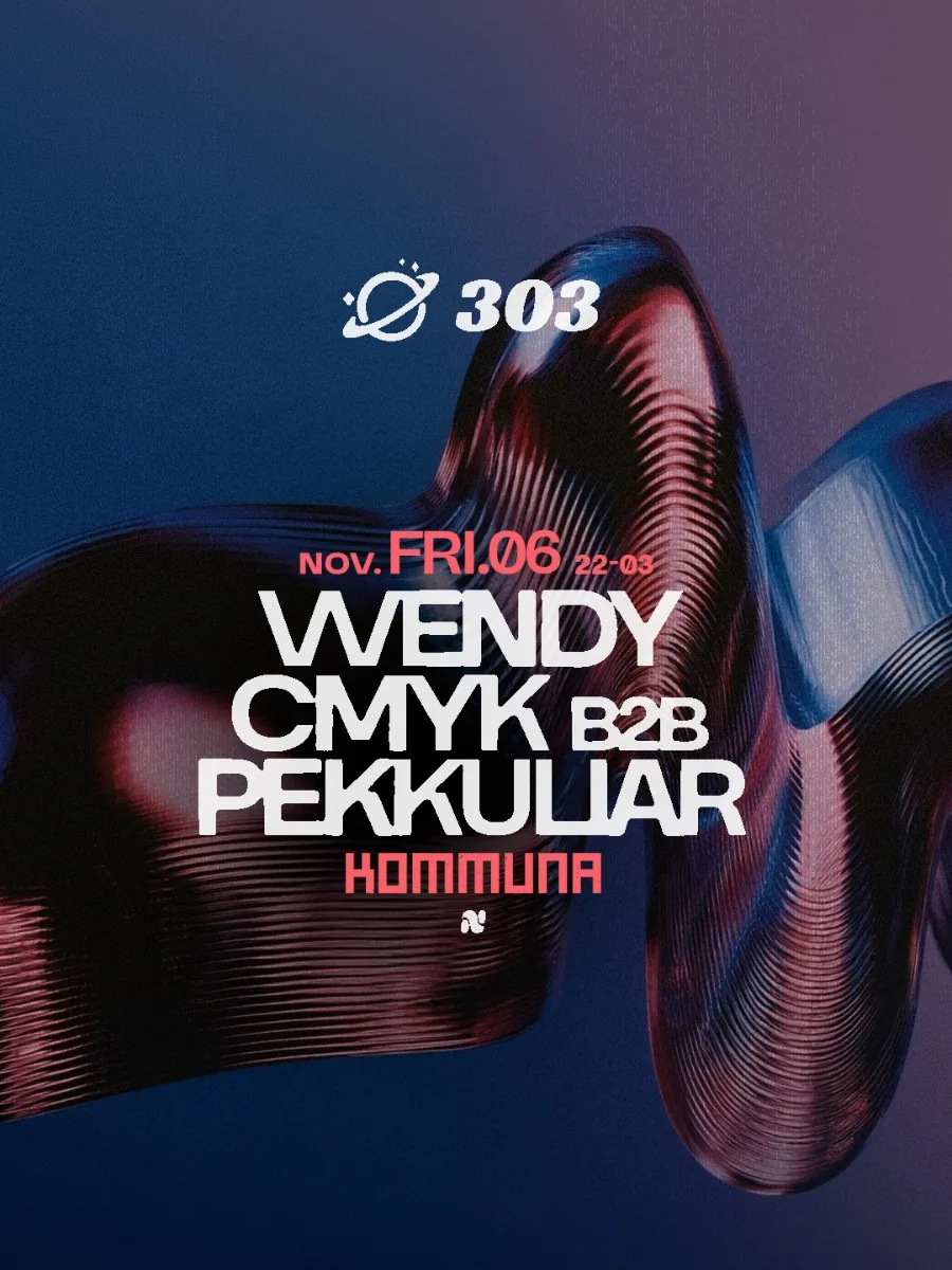 Cartel de KOMMUNA PRES. WENDY AT 303: 6 de noviembre de 2026 en Barcelona