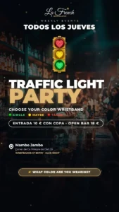 Cartel de LA FRENCH – TRAFFIC LIGHT PARTY
