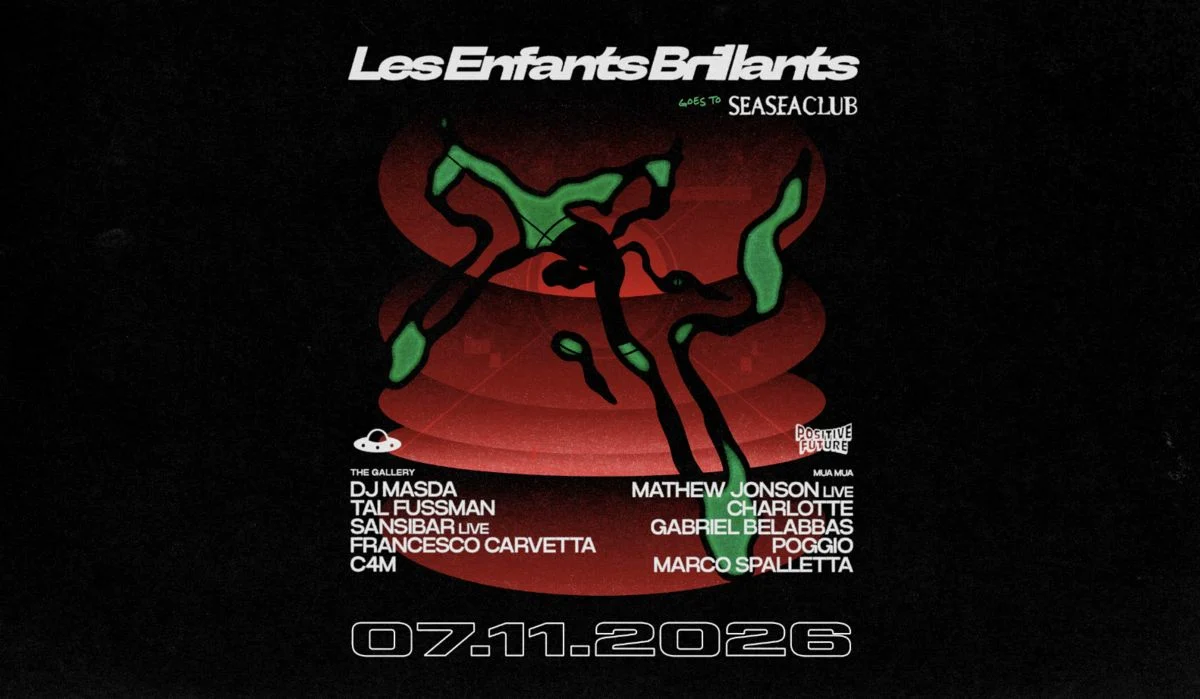 Cartel de LES ENFANTS AT SEASEACLUB PRES. DJ MASDA, MATHEW JONSON LIVE, TAL FUSSMAN, SANSIBAR LIVE: 7 de noviembre de 2026 e…