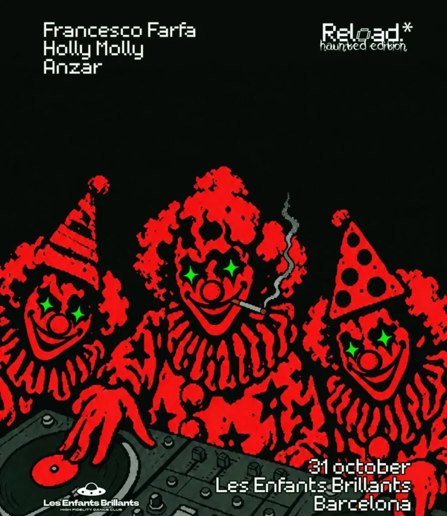 Cartel de LES ENFANTS X RELOAD PRES. FRANCESCO FARFA HALLOWEEN