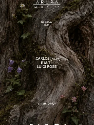 Cartel de LINES & DOTS + ARUPA MUSIC: 26 de noviembre de 2026 en Ibiza