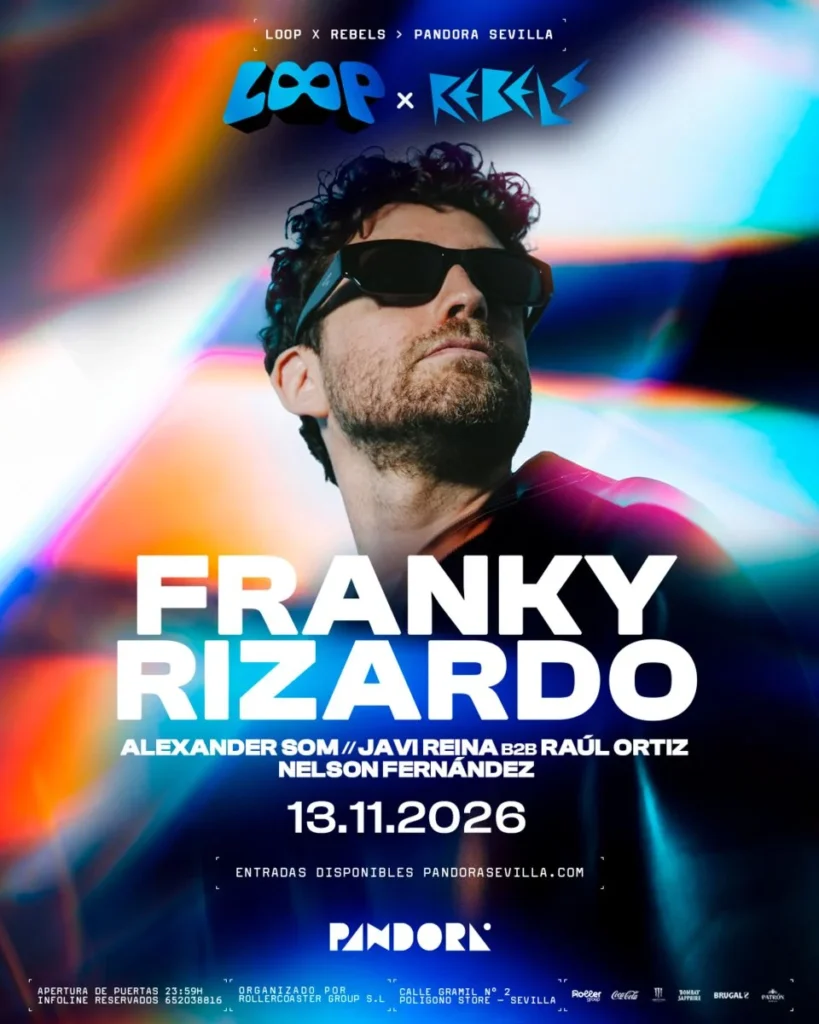 Cartel de LOOP X REBELS WITH FRANKY RIZARDO