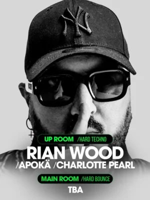 Cartel de M7 PRESENTA [UP ROOM] RIAN WOOD, APOKÄ & FURIOUS CRIS: 6 de noviembre de 2026 en Barcelona