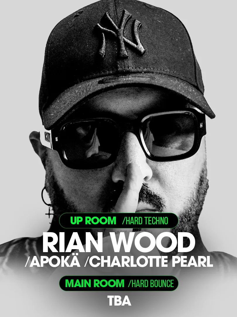 Cartel de M7 PRESENTA [UP ROOM] RIAN WOOD, APOKÄ & FURIOUS CRIS: 6 de noviembre de 2026 en Barcelona