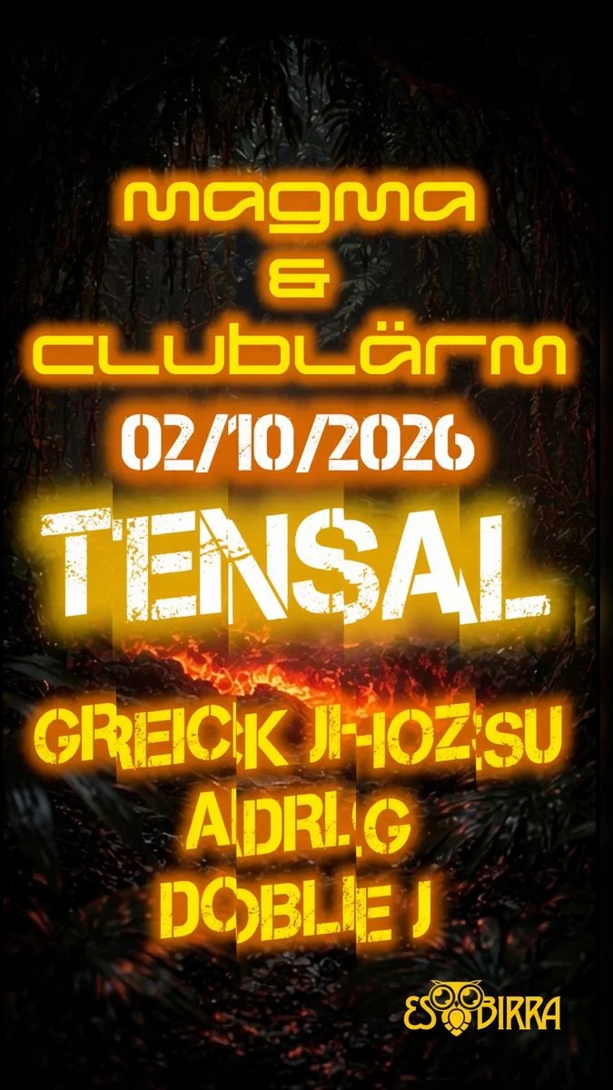 Cartel de MAGMA KULTURE & CLUBLÄRM >>: 2 de octubre de 2026 en Esbirra Ibiza, es Canar