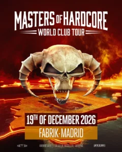 Cartel de MASTERS OF HARDCORE: 19 de diciembre de 2026 en Fabrik, Madrid