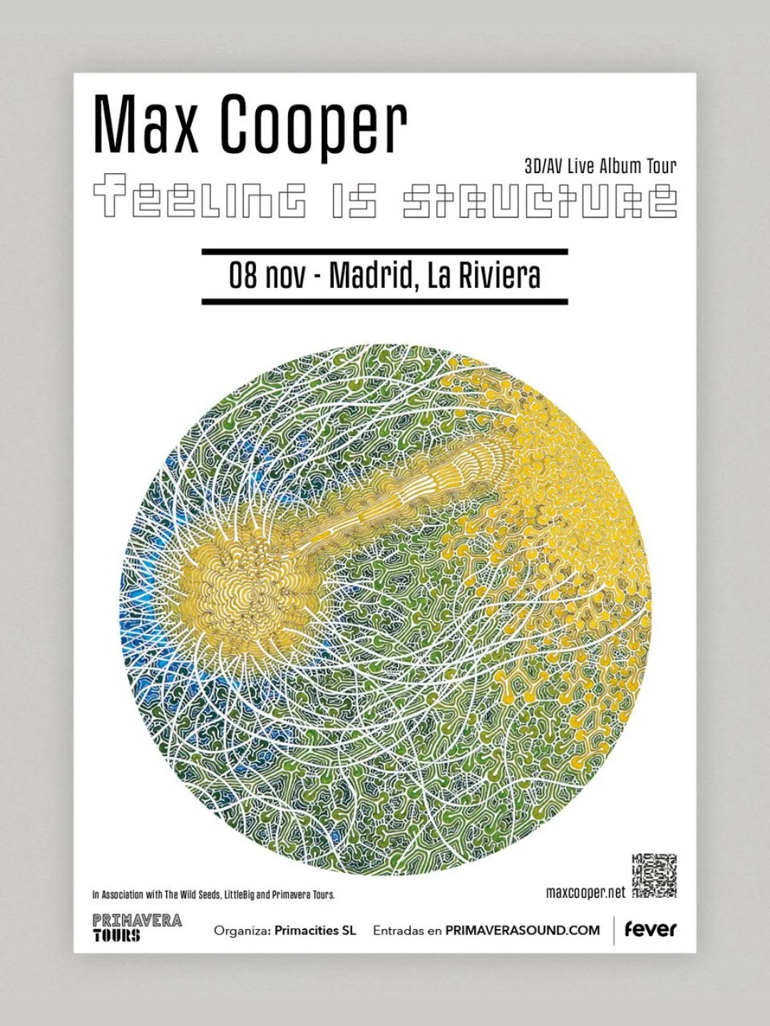 Cartel de MAX COOPER: 8 de noviembre de 2026 en Sala La Riviera, Madrid