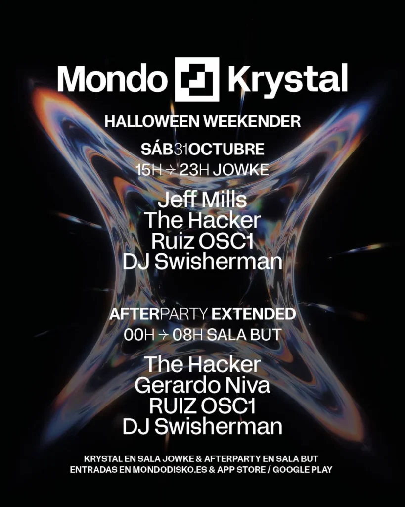 Cartel de MONDO KRYSTAL: MONDO KRYSTAL HALLOWEEN: JEFF MILLS