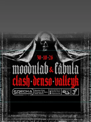 Cartel MOODULAB & FÁBULA (HALLOWEEN EDITION) / 30 de octubre / Specka, Madrid