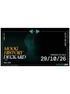 Cartel de MOOG HISTORY