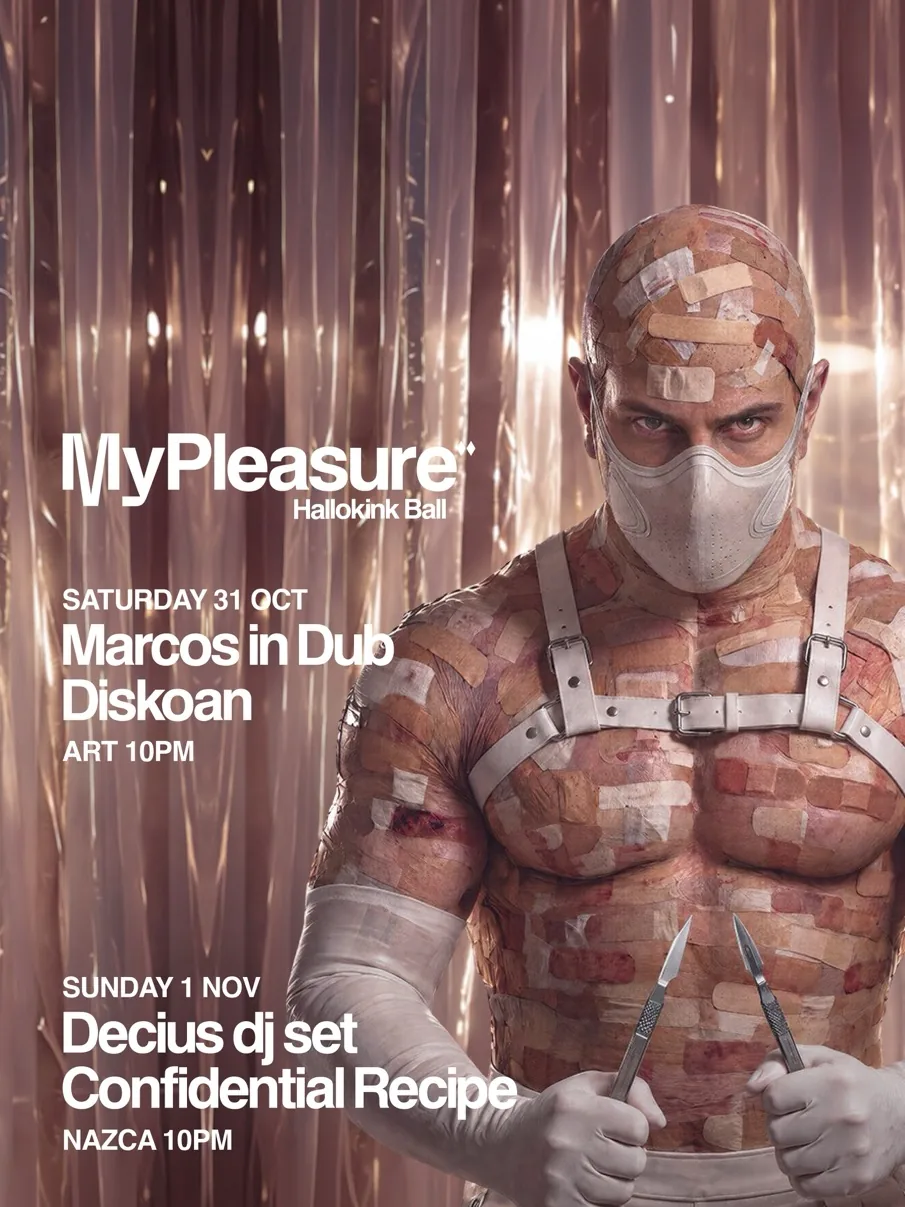 Cartel de MYPLEASURE: 31 de octubre de 2026 en HALLOKINK