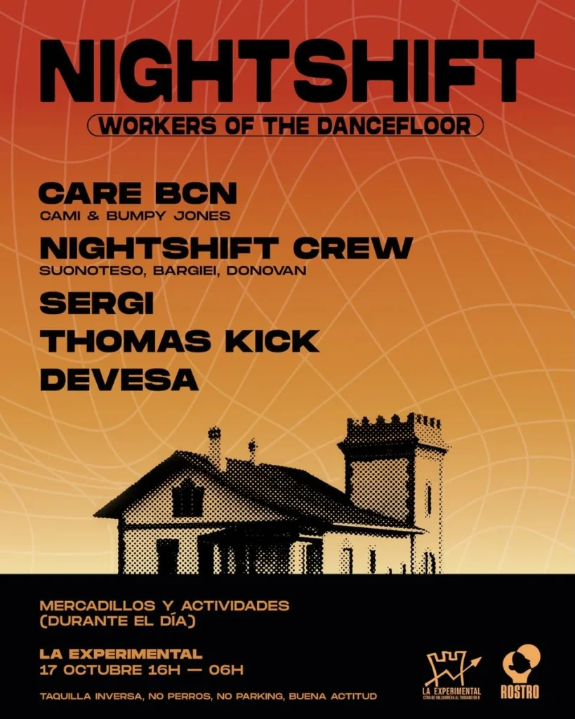 Cartel de NIGHTSHIFT AT LA EXPERIMENTAL