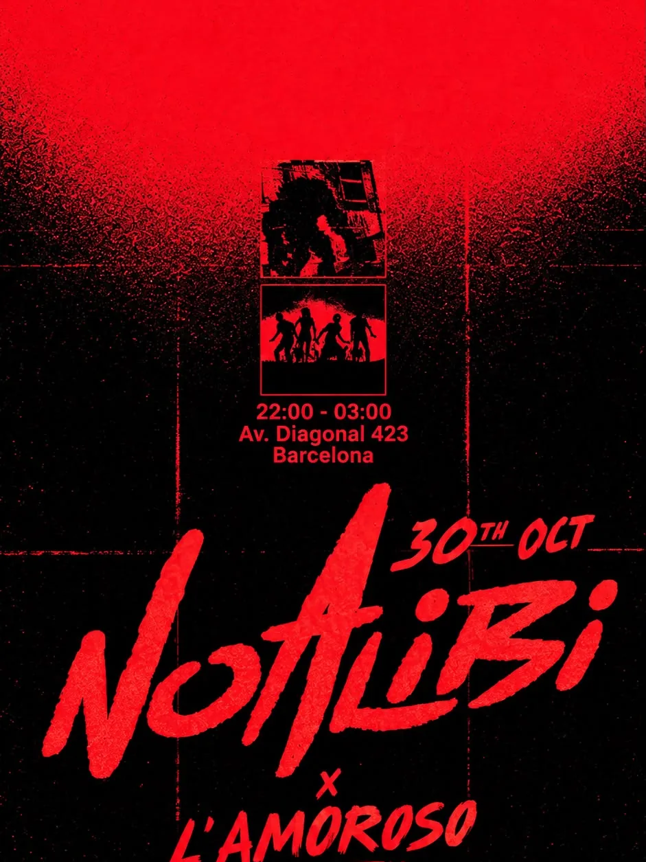 Cartel de NO ALIBI: RELE, WEIRDO, MASTRO SALLY & MORE: 30 de octubre de 2026 en Barcelona