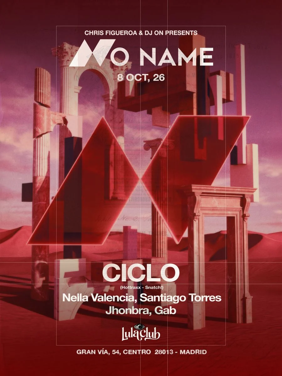 Cartel de NO NAME: 8 de octubre de 2026 en Lula Club, Madrid