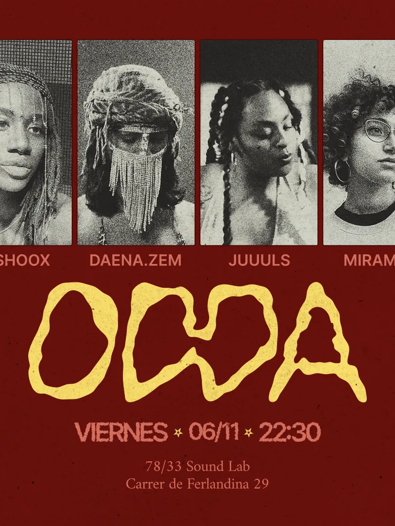 Cartel de ODDA - LAUNCHING PARTY: 6 de noviembre de 2026 en Barcelona