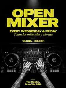 Cartel de OPEN MIXER + AFTERWORK